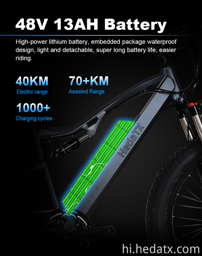 Brushless Motor Electric Fat Tire Bike